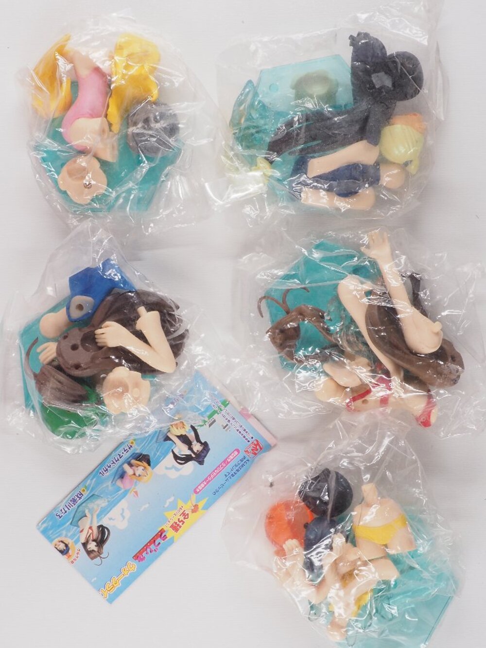 Love Hina Tore Hina vintage Beach girls bikinis gashapon figures set